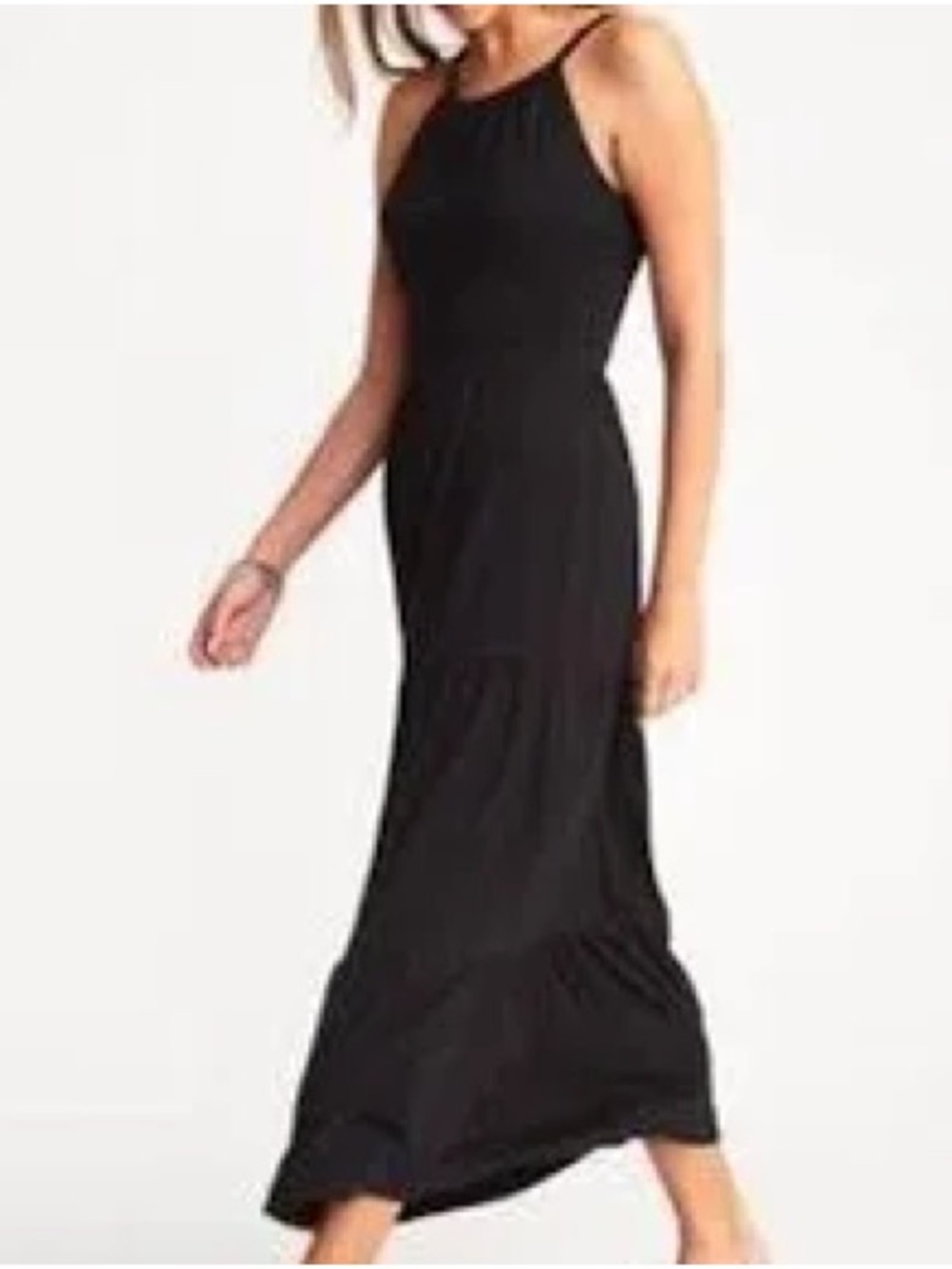 Old Navy Black Sleeveless Maxi Dress
